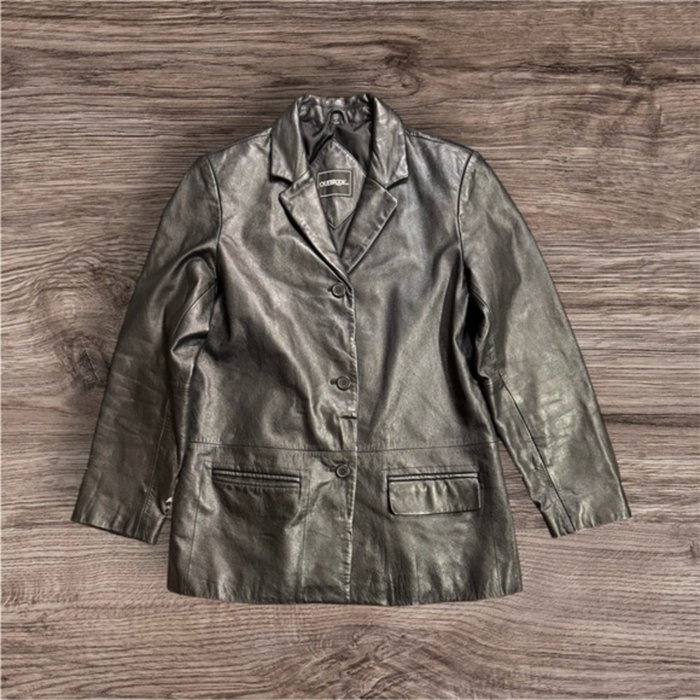 Black leather Women's Jacket size small